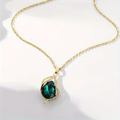 Golfketting met smaragdlook