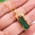 Leopard Gemstone Necklace