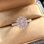 Blush Pink Halo Ring