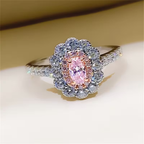 Blush Pink Halo Ring