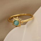 Sunbeam Moonstone Ring