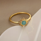 Sunbeam Moonstone Ring