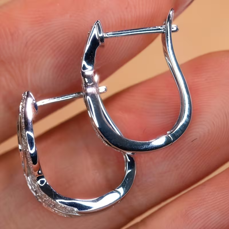 Silver-Tone Wave Earrings