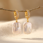 Baroque Pearl Gold-Tone Drop Earrings