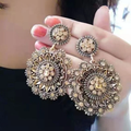 Vintage-Style Bright Mandala Earrings