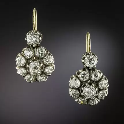 Vintage-Style Zirconia Mandala Earrings