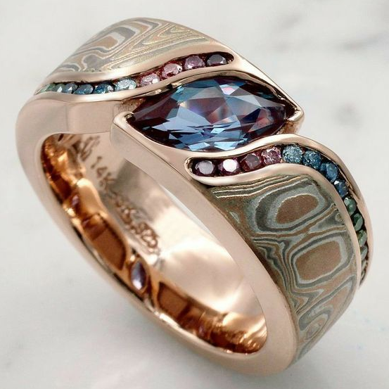 Vintage-Style Elven-Inspired Eye Glass Ring