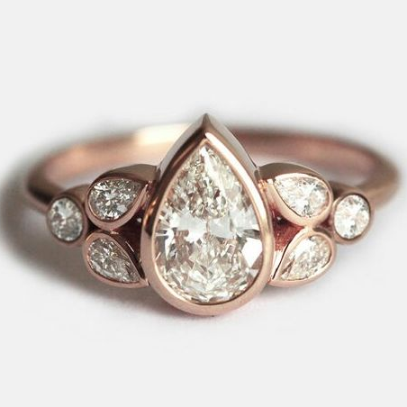 Vintage-Style Rose Zirconia Ring