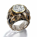 Vintage-Style Zirconia Seal Ring