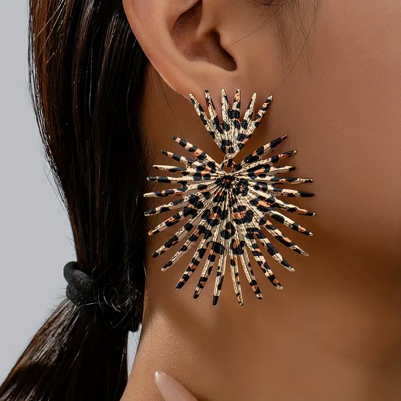 Vintage-Style Spiky Earrings