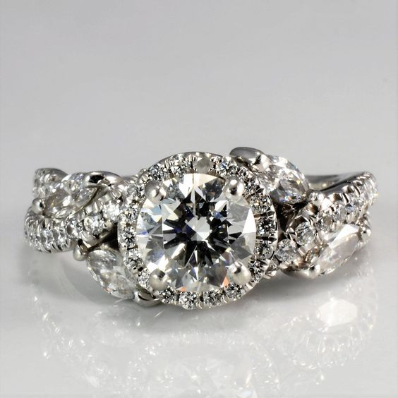 Vintage-Style Round Glass Silver-Tone Ring