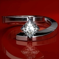 Vintage-Style Zirconia Open Silver-Tone Ring