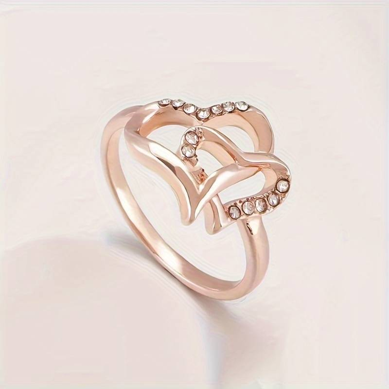 Vintage-Style Knotted Love Zirconia Rose Ring