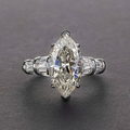 Vintage-Style Bright Drop Ring