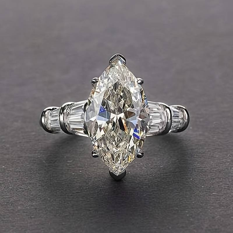 Vintage-Style Bright Drop Ring