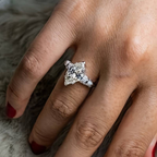 Vintage-Style Bright Drop Ring