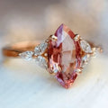 Vintage-Style Pink Glass Ring