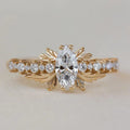 Vintage-Style Starlight Zirconia Gold-Tone Ring