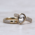 Vintage-Style Bright Drop Ring Set