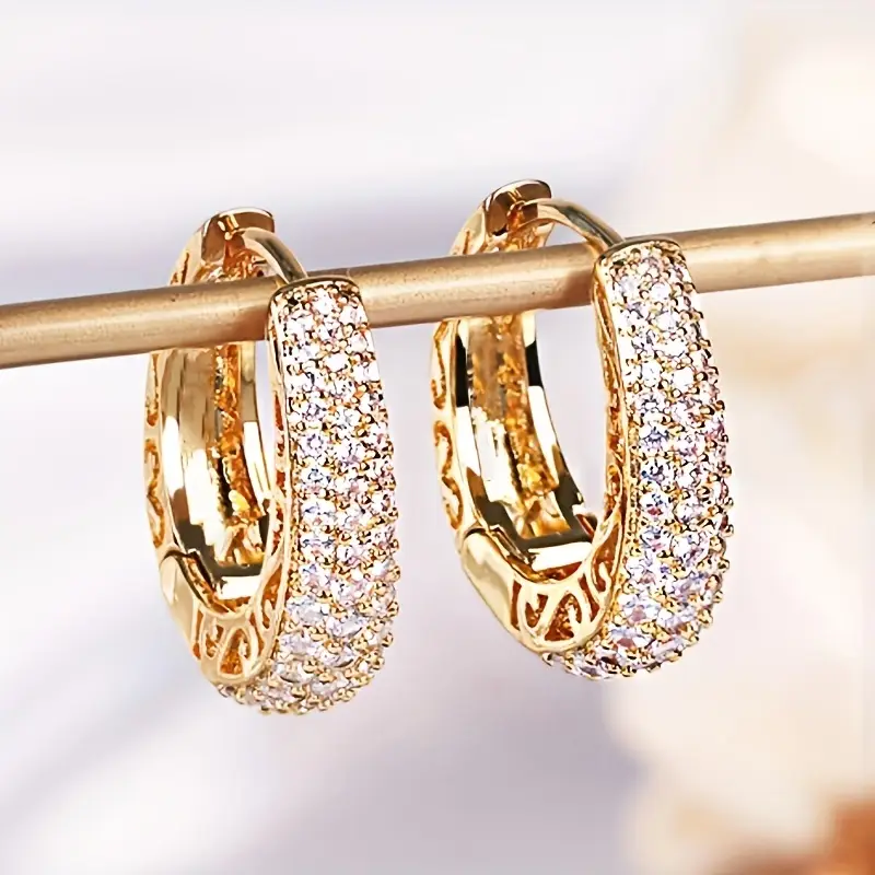 Bright Glass Hoop Earrings