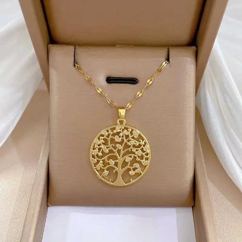 Vintage-Style Tree of Life Necklace