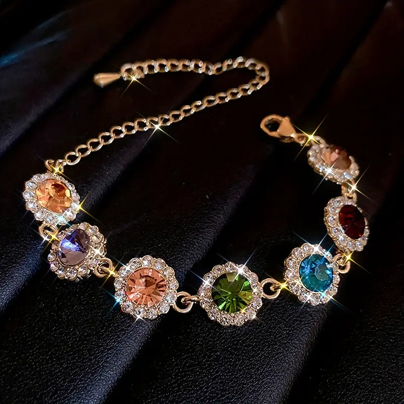 Kleurrijke armband met zirkonia