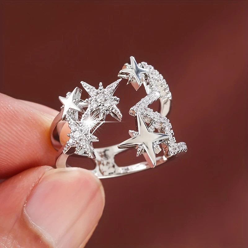 Starlight Silver-Tone Ring