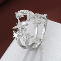 Sparkling Star Silver-Tone Ring