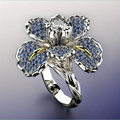 Bright Blossom Silver-Tone Ring