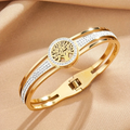 Gold-Tone Tree of Life Bracelet