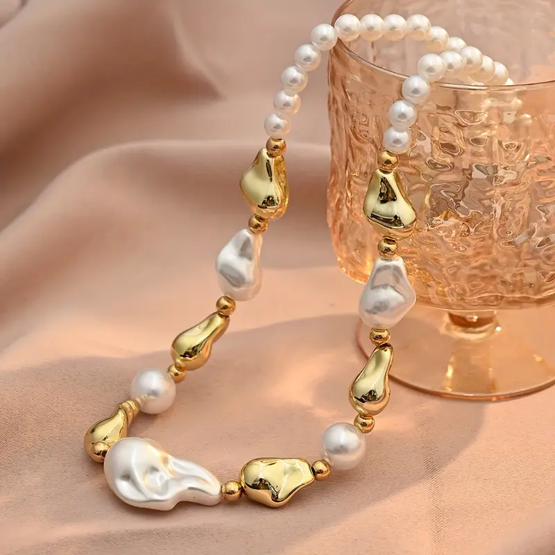 Baroque Pearl Gold-Tone Necklace