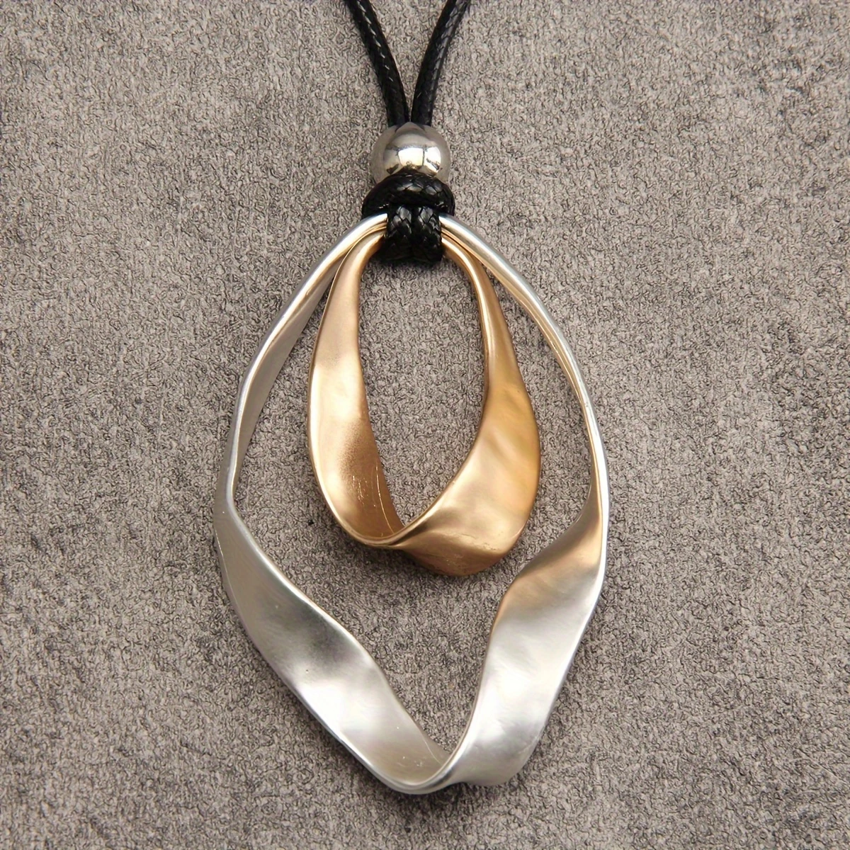 Two-Tone Pendant Necklace