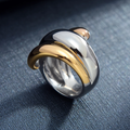 Spiral Two-Tone Ring