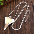 Two-Tone Heart Necklace