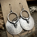 Silver-Tone Rounded Hoop Earrings