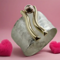 Two-Tone Bead Trail Ring
