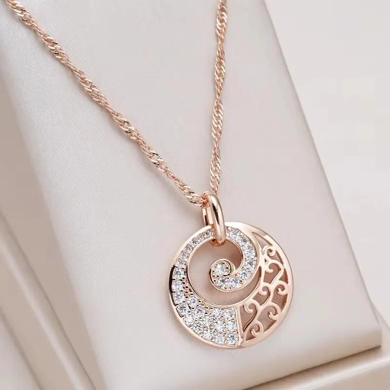 Bright Spiral Necklace