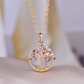 Violet Tree of Life Necklace