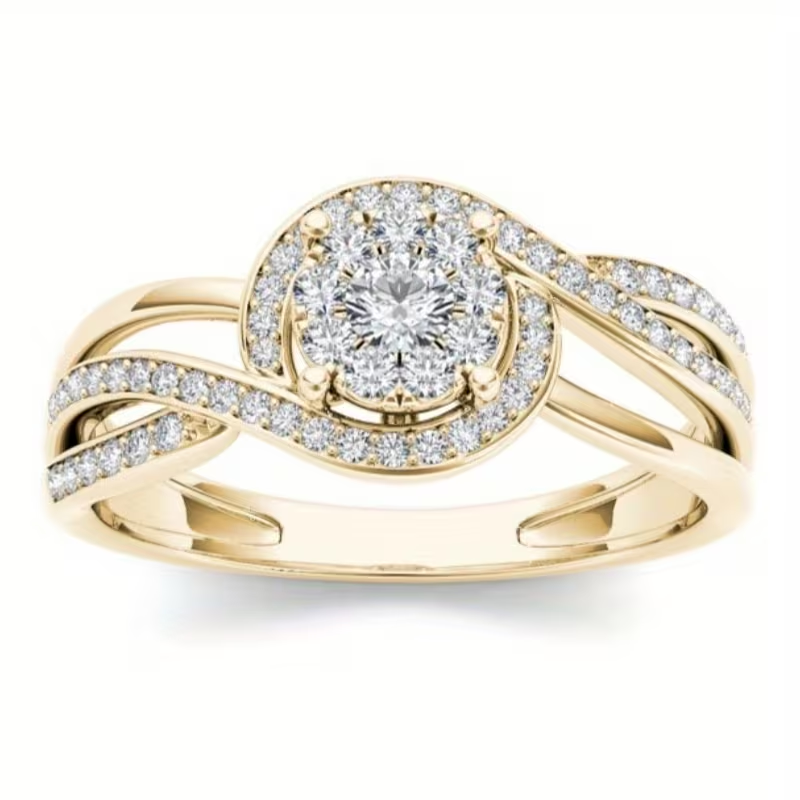 Gold-Tone Promise Ring