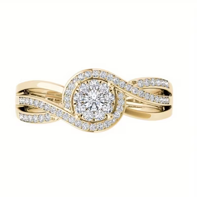 Gold-Tone Promise Ring