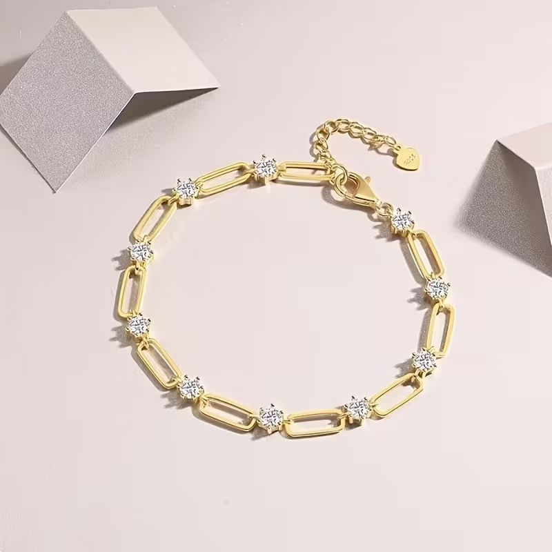 Gold-Tone Clip Chain Bracelet