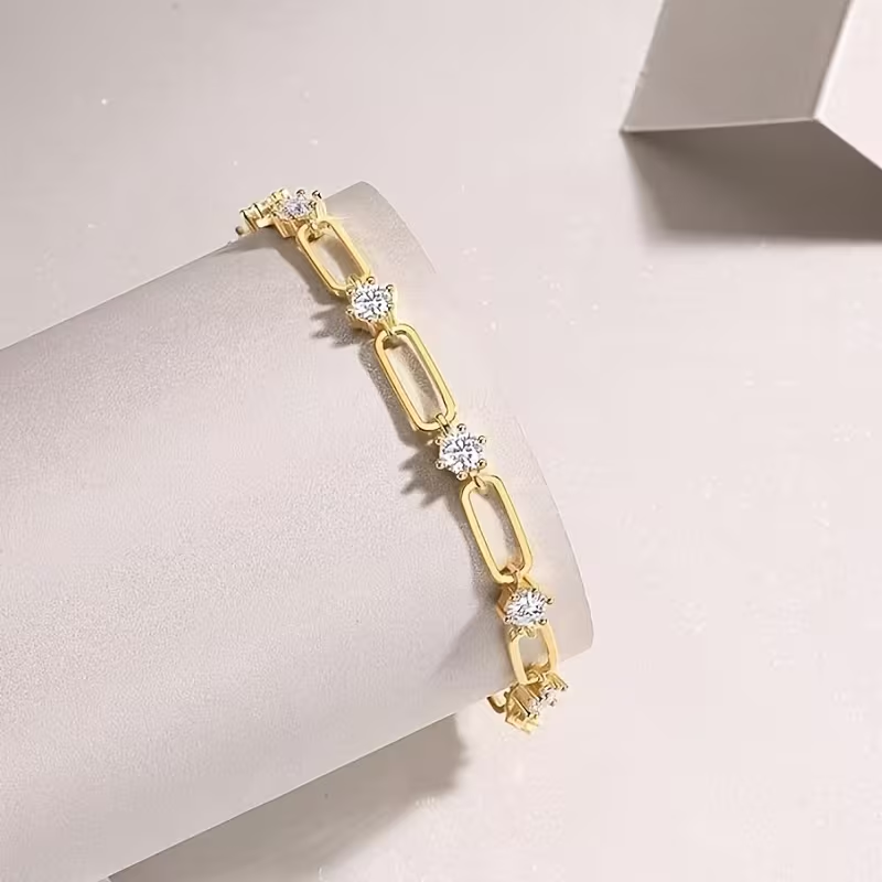Gold-Tone Clip Chain Bracelet