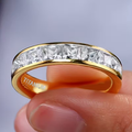 Sparkling Gold-Tone Statement Ring