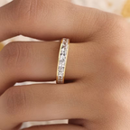 Sparkling Gold-Tone Statement Ring