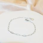 Adjustable Paperclip Chain Bracelet