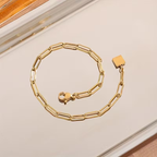 Adjustable Paperclip Chain Bracelet