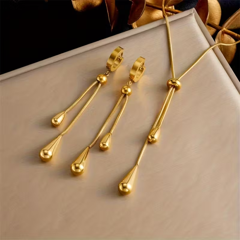 Gold-Tone Dangle Earring Set