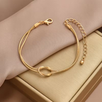 Gold-Tone Bow Bracelet