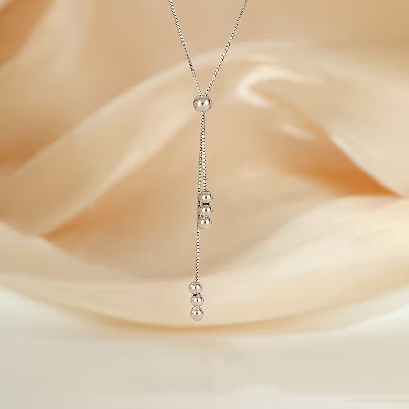 Silver-Tone Dangle Necklace