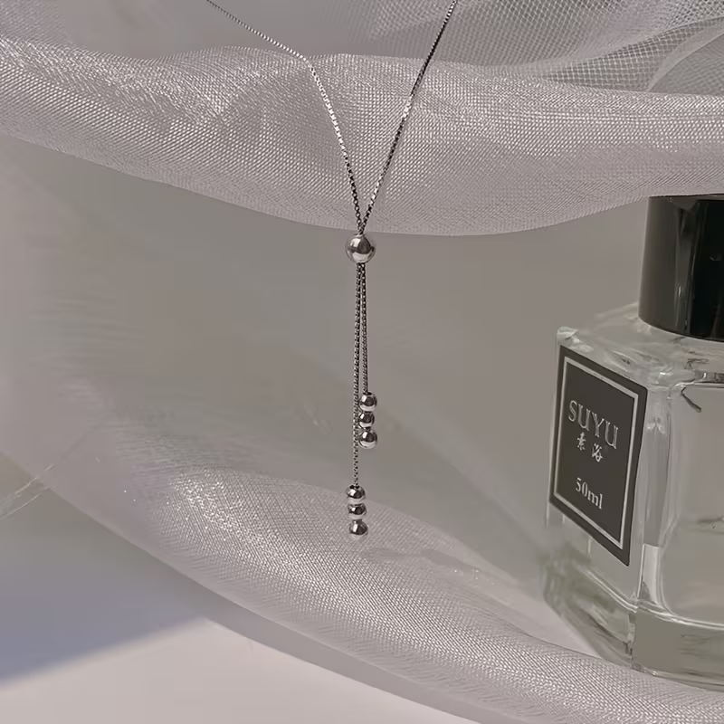 Silver-Tone Dangle Necklace